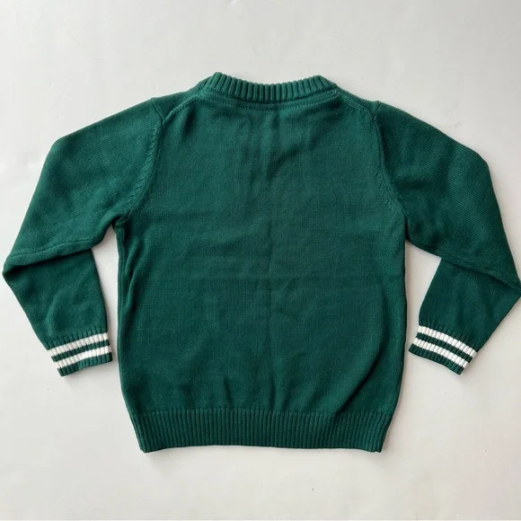 NWT Janie and Jack Green Sweater with Dog Toddler Boys Size 3 - Picture 4 of 7